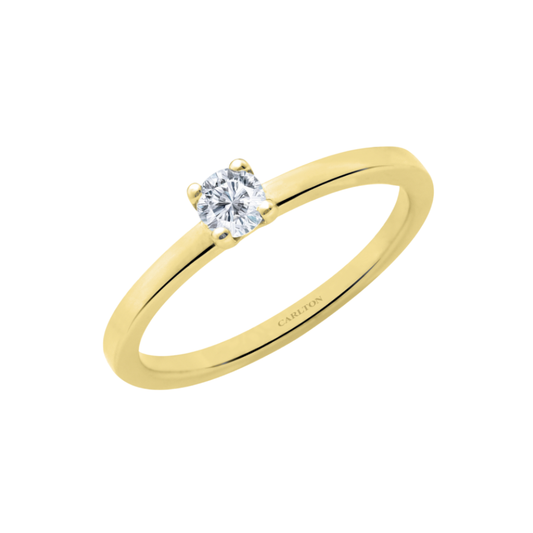 Solitário Carlton Jewellery Ouro 18k com Diamantes