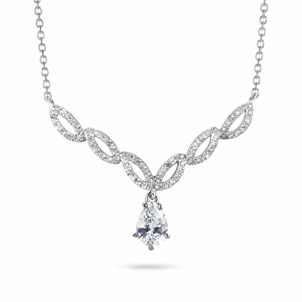 Colar em Ouro 19,2k com Zirconias