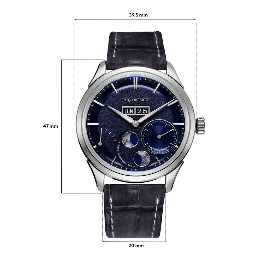 RELOGIO PEQUIGNET ROYALE PARIS BLUE