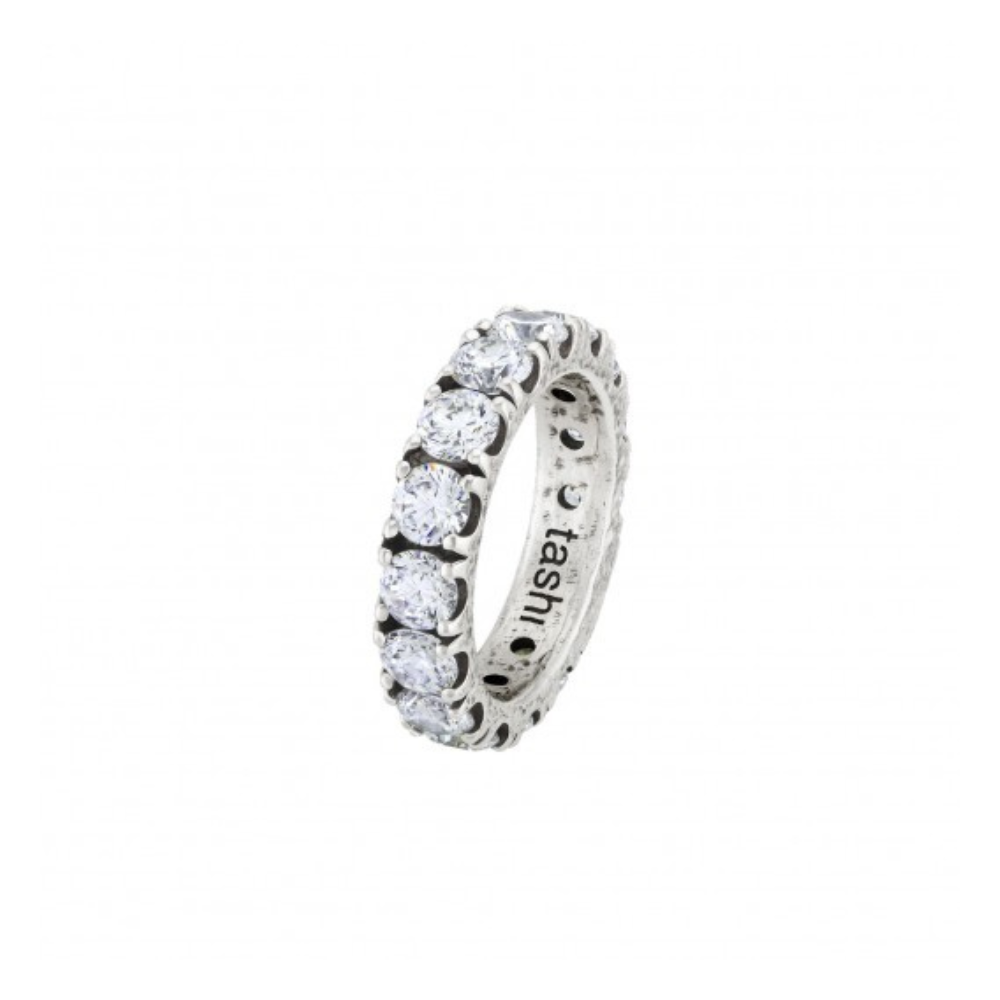 ANEL TASHI MEMÓRIA WHITE T:18 EM PRATA 925 4.60GR E OURO 9K 0.20GR