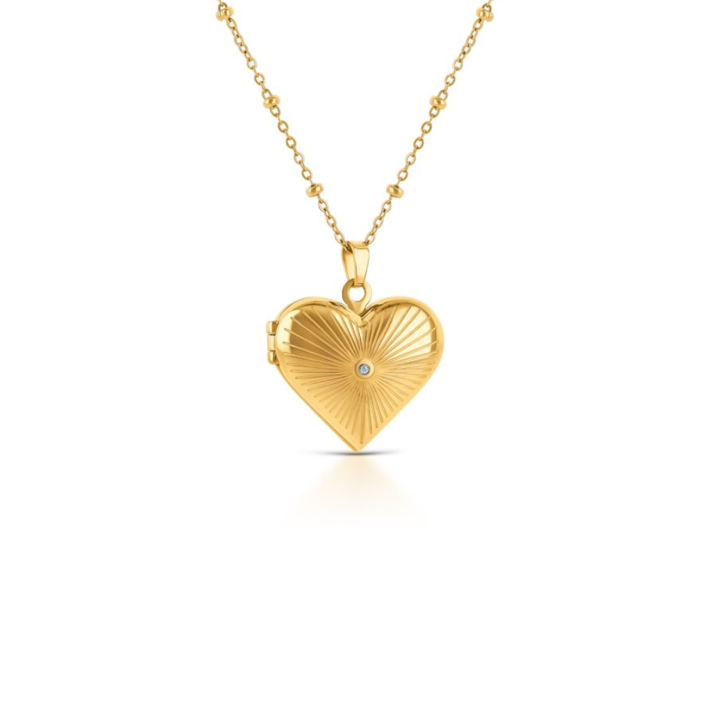 RELICÁRIO ONE SENHORA HEART MEMORIES GOLD