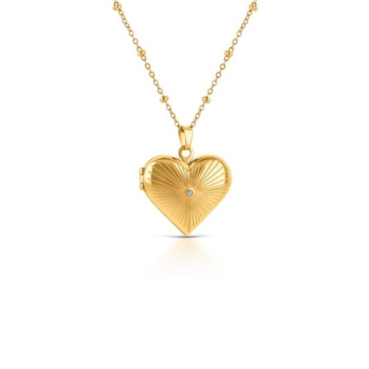 RELICÁRIO ONE SENHORA HEART MEMORIES GOLD
