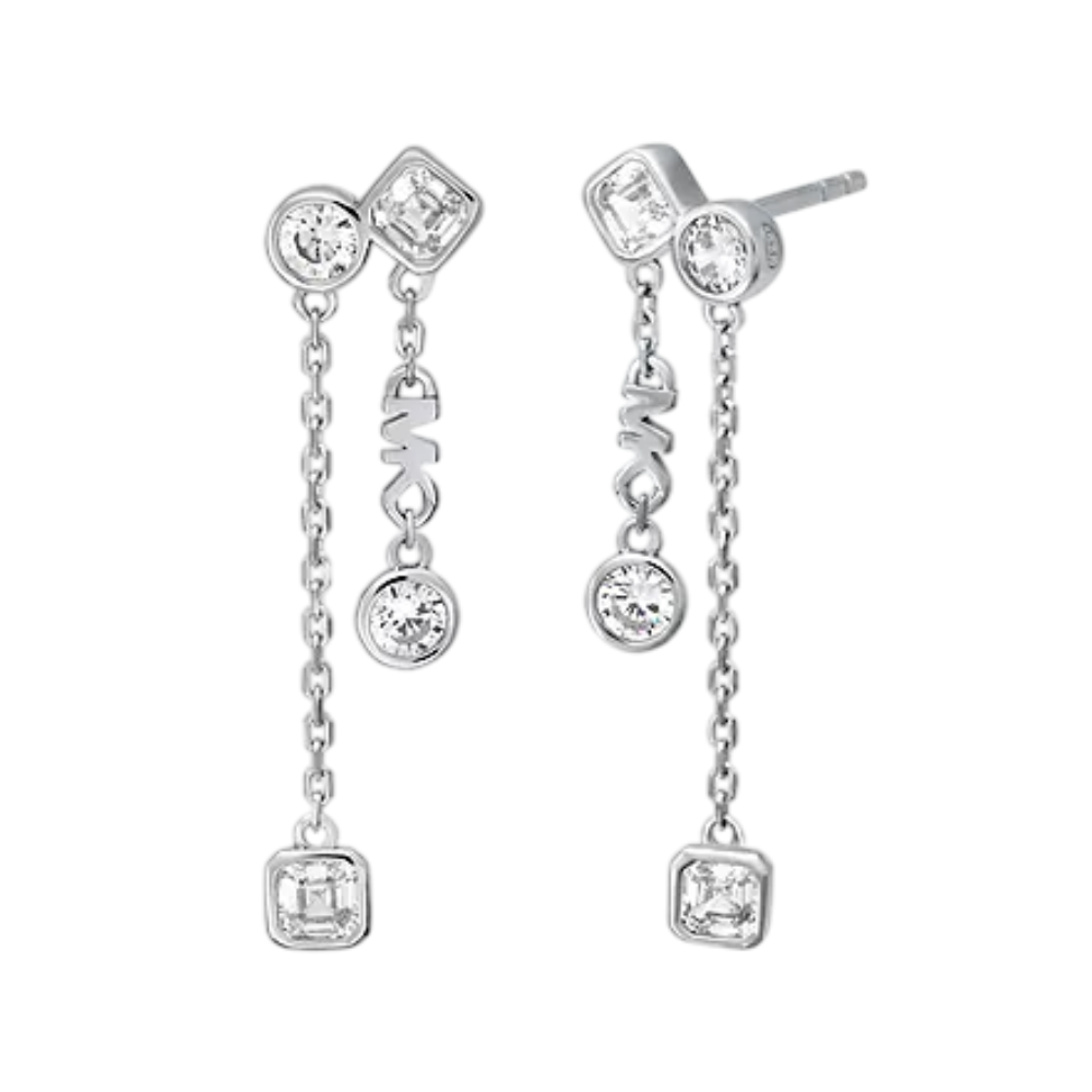 BRINCOS MICHAEL KORS EM PRATA 925% COM ZIRCÓNIAS