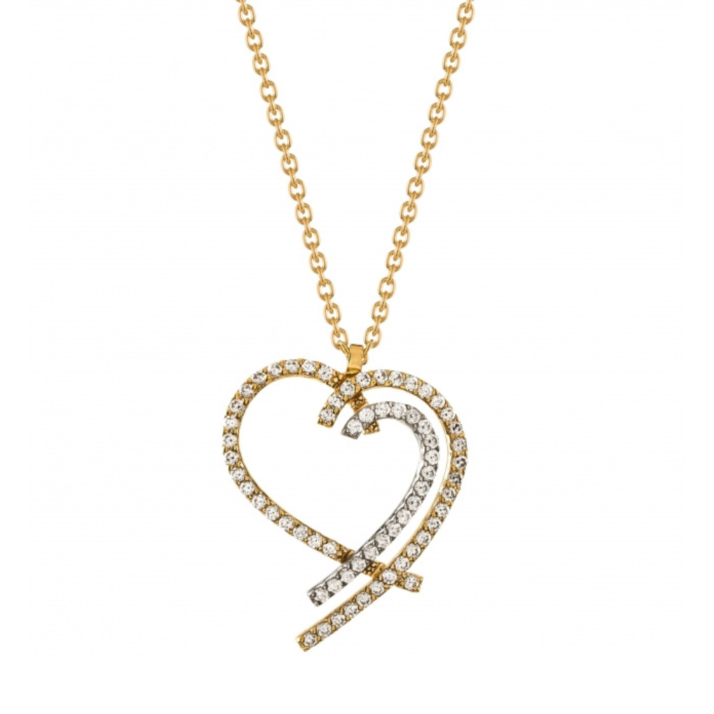 Colar em ouro 19.2k com zircônias