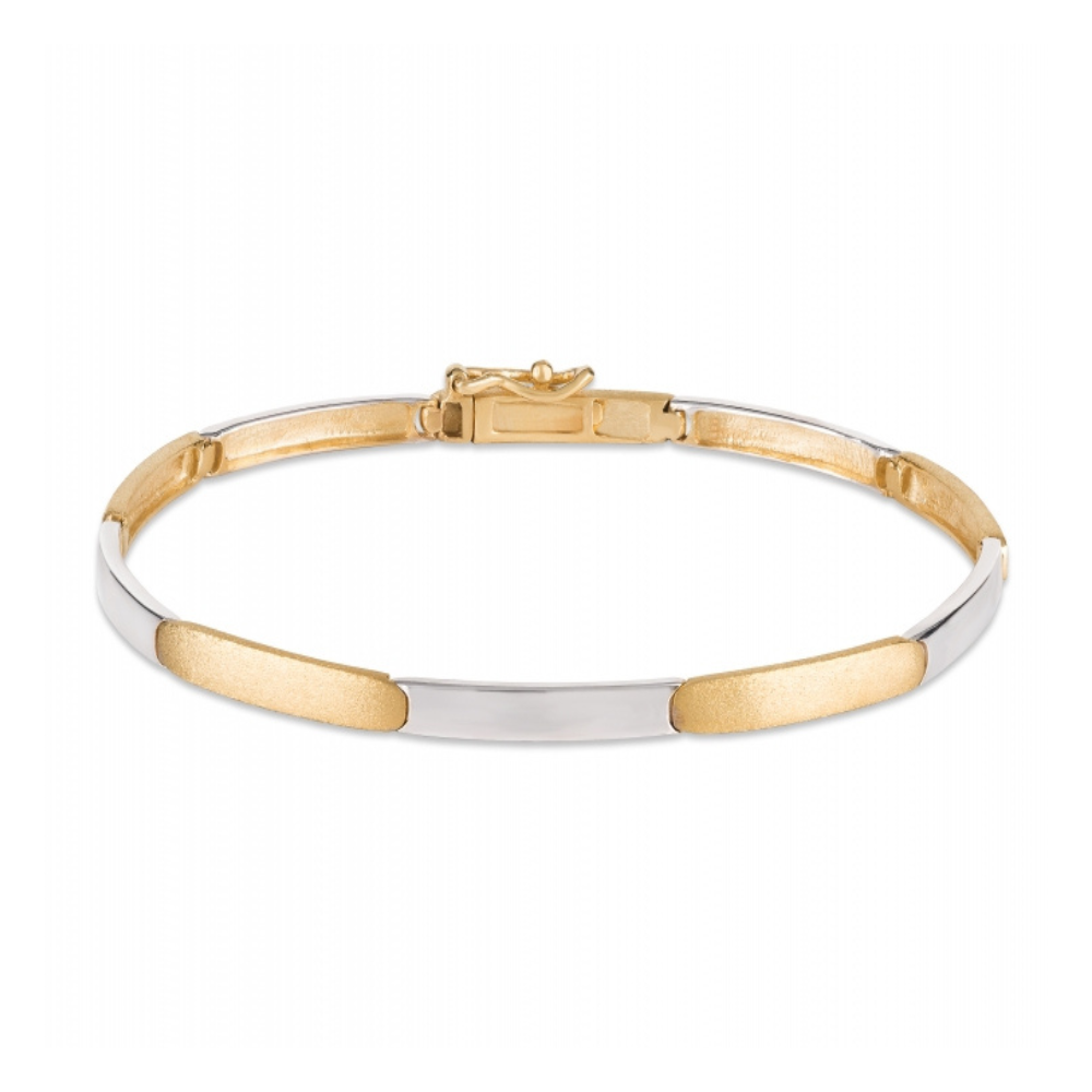 Pulseira em ouro 19.2k bicolor