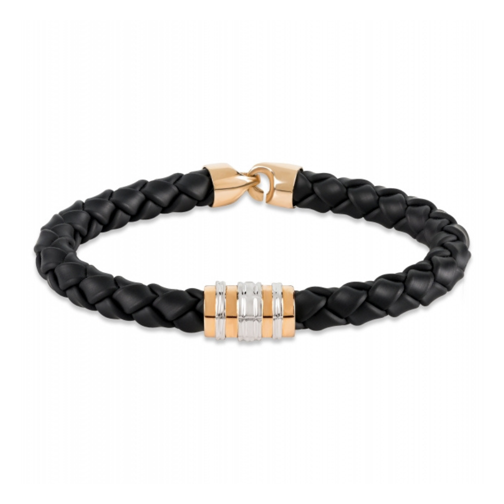 pulseira ouro 19.2k e pele