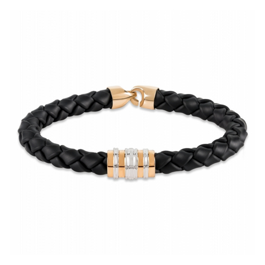 pulseira ouro 19.2k e pele