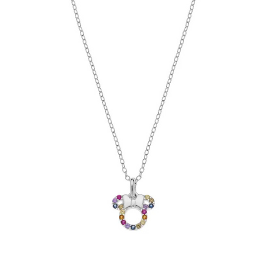COLAR DISNEY PRATA 925 ZIRCONIAS COLORIDAS NS00032SZML-157.CS
