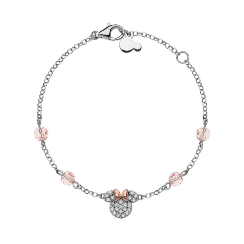 PULSEIRA EM PRATA 925 DISNEY MINNIE COM ZIRCONIAS