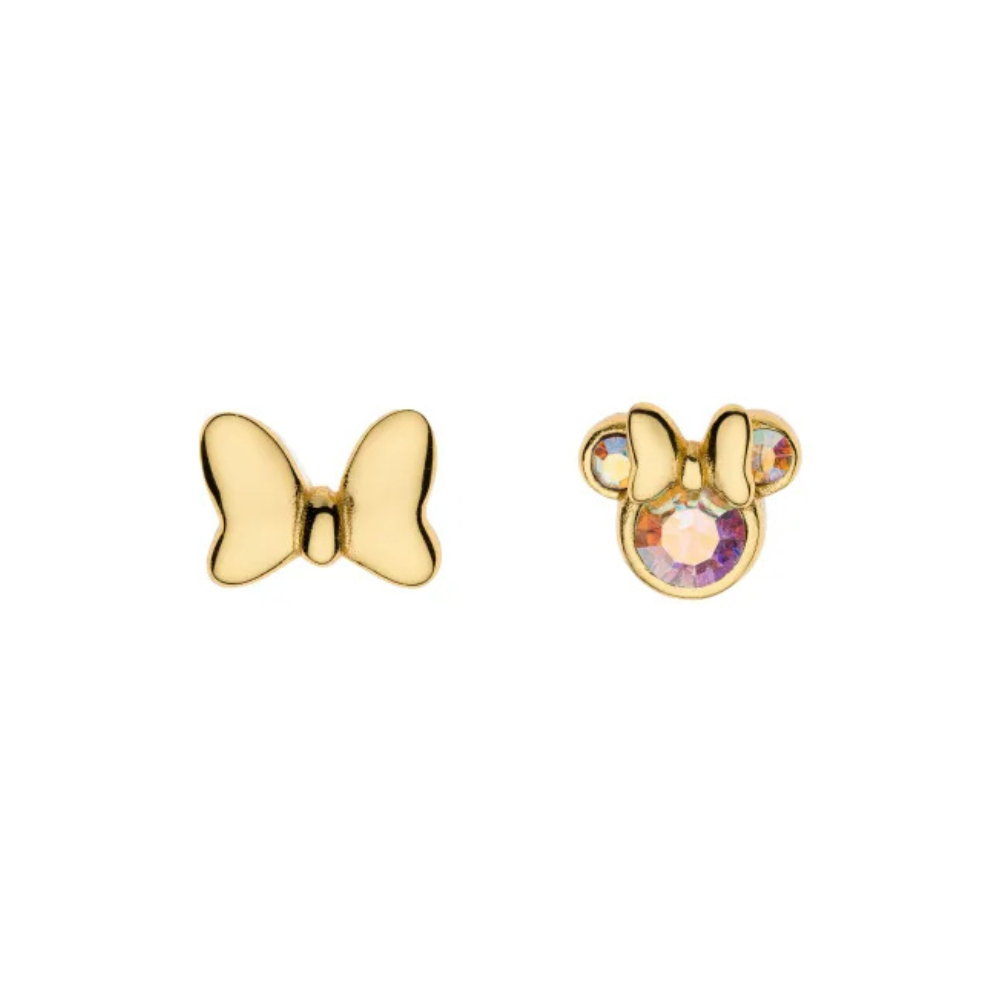 BRINCOS DISNEY LAÇO E MINNIE PRATA 955