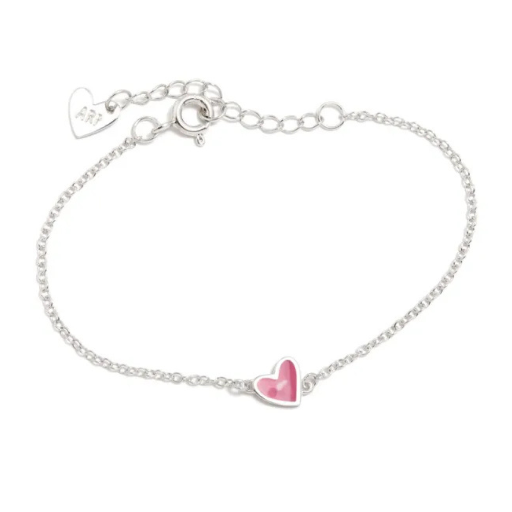 PULSEIRA AGATHA RUIZ DE LA PRADA EM PRATA 925 COM CORAÇÃO