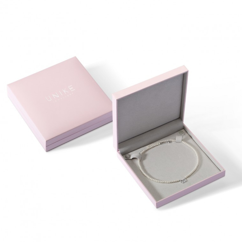 COLAR UNIKE EM PRATA 925% COM PÉROLAS GIRL &BOY