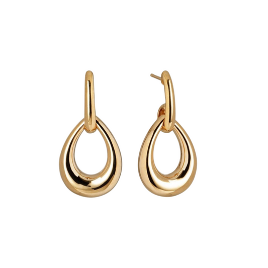 BRINCOS VIDAL & VIDAL EM BRONZE BANHADO A OURO 18K