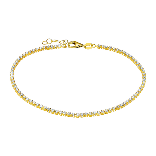 PULSEIRA EM OURO 9K COM ZIRCÓNIAS