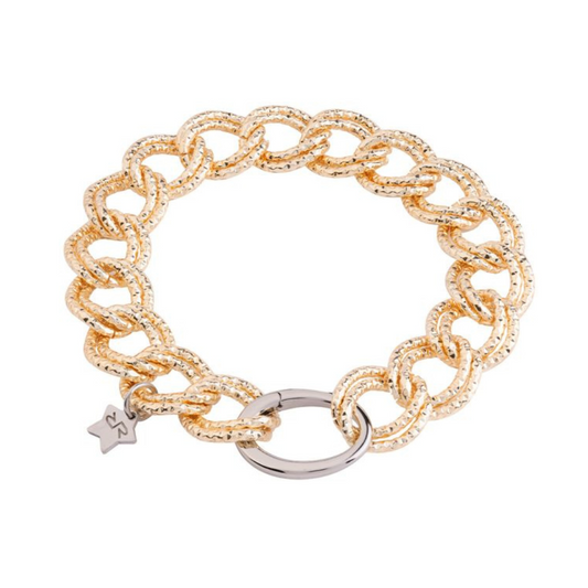 PULSEIRA REBECCA ATHENA BRONZE COM BANHO DE OURO 24K