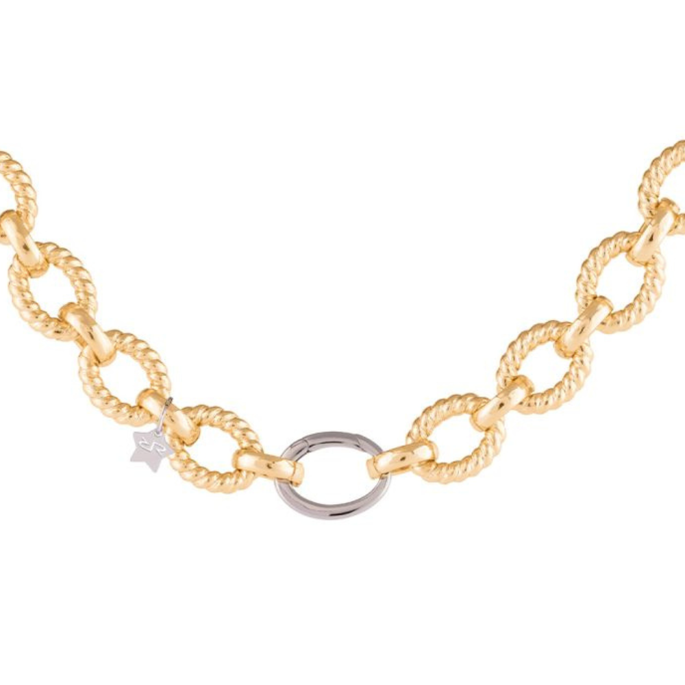 COLAR REBECCA ATHENA BRONZE COM BANHO DE OURO 24K