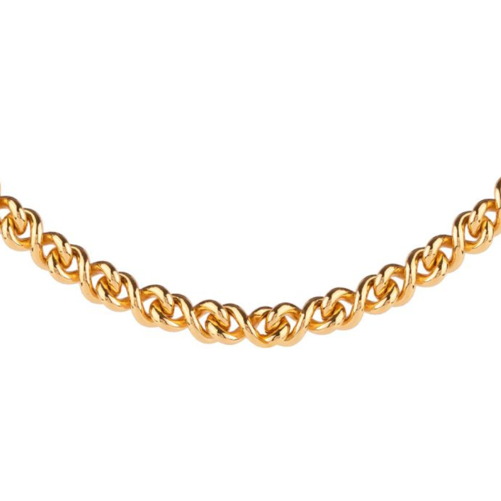 COLAR REBECCA ATHENA EM BRONZE COM BANHO DE OURO 24K