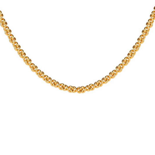 COLAR REBECCA ATHENA EM BRONZE COM BANHO DE OURO 24K