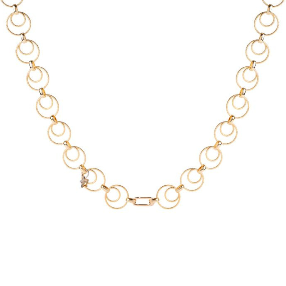 COLAR REBECCA ATHENA BRONZE COM BANHO DE OURO 24K