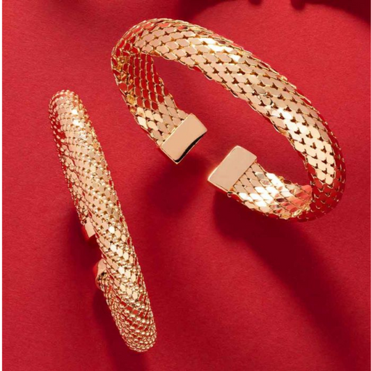 PULSEIRA REBECCA ATHENA BRONZE COM BANHO DE OURO 24K