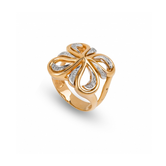 Anel em Ouro 19,2k com Diamantes