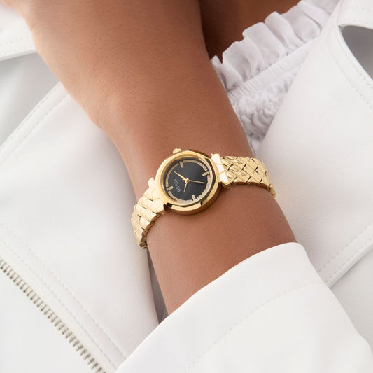 RELÓGIO GUESS MINI RUMOUR MOSTRADOR PRETO