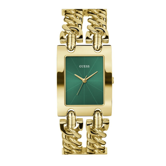 RELÓGIO GUESS DOURADO COM MOSTRADOR VERDE