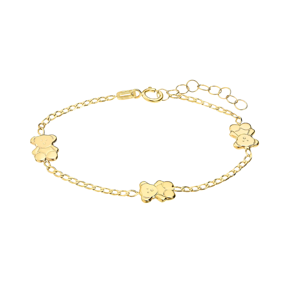 PULSEIRA INFANTILANIMAL TIME ROAD EM OURO