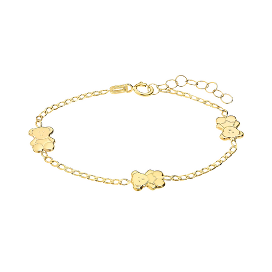 PULSEIRA INFANTILANIMAL TIME ROAD EM OURO