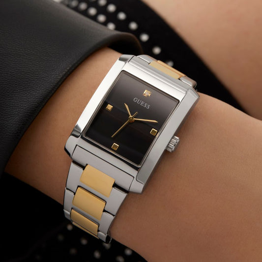 RELÓGIO GUESS BONNIE BICOLOR COM MOSTRADOR PRETO