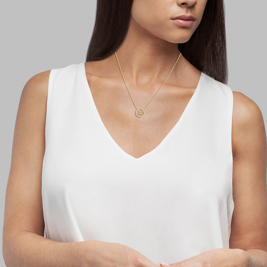 COLAR EM PRATA 925 UNIKE MEANINFUL TREE GOLD