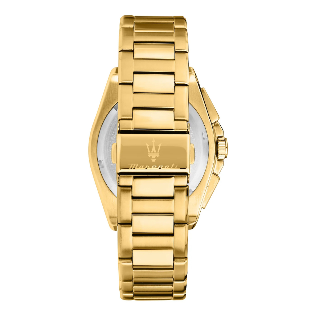 RELÓGIO MASERATI VELOCITÀ DOURADO MOSTRADOR AZUL