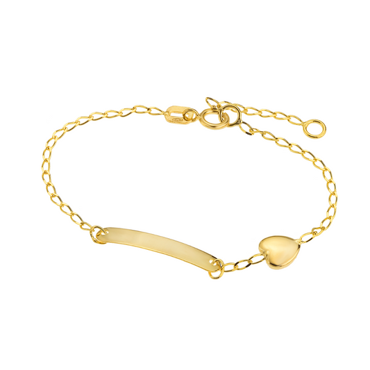 PULSEIRA INFANTIL TIME ROAD EM OURO 9K