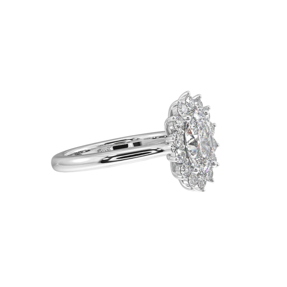 ANEL JOALHARIA LADY-DI EM OURO 19.2K COM DIAMANTES LAB-GROWN