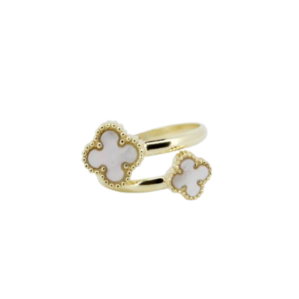 ANEL EM PRATA 925 DOURADO COM Madre-Pérola GOFREY