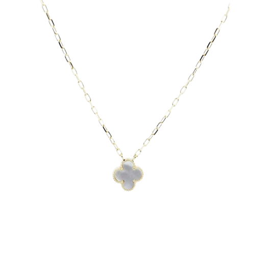 COLAR EM PRATA 925 DOURADO COM MADREPÉROLA