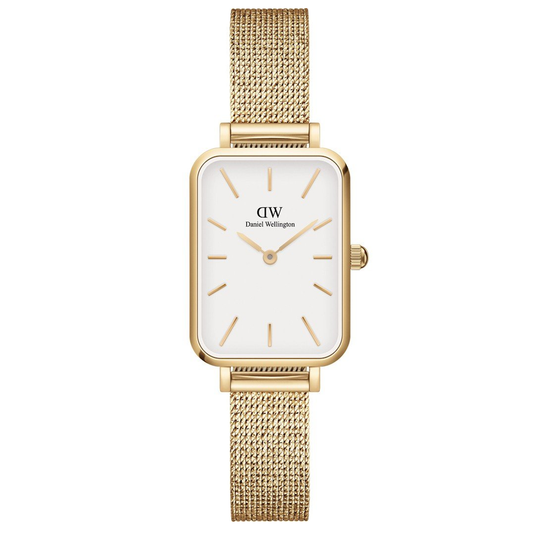 RELÓGIO DANIEL WELLINGTON PRESSED EVERGOLD G WHITE 20X26