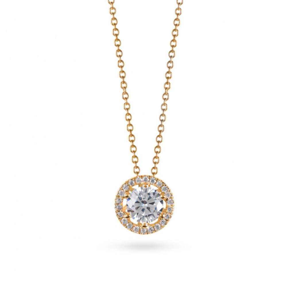 COLAR EM OURO COM ZIRCÔNIAS