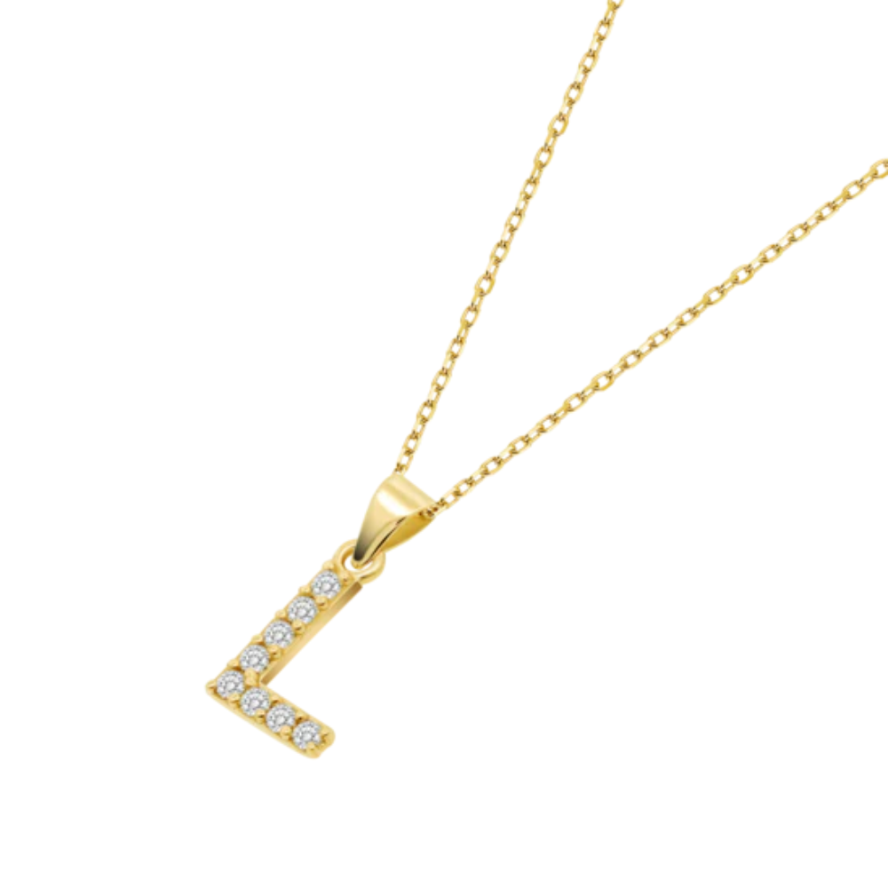 COLAR EM OURO 9K LETRA