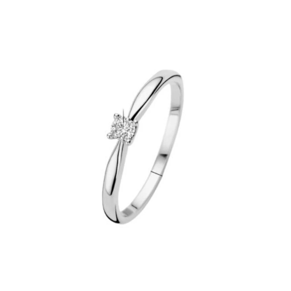 ANEL EM OURO 19,2K C/ 1 DIAMANTE