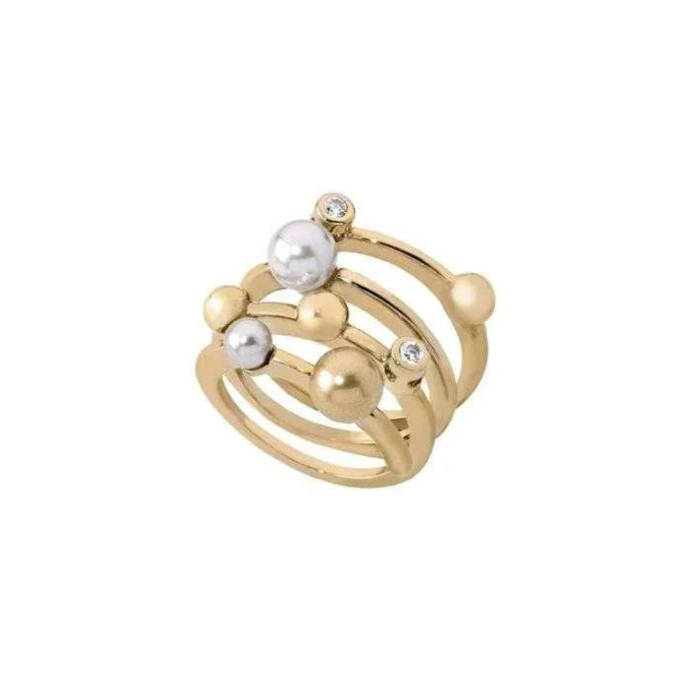 ANEL MAJORICA PRATA 925% D. C/ PEROLAS ZIRCONIAS 7,91GR