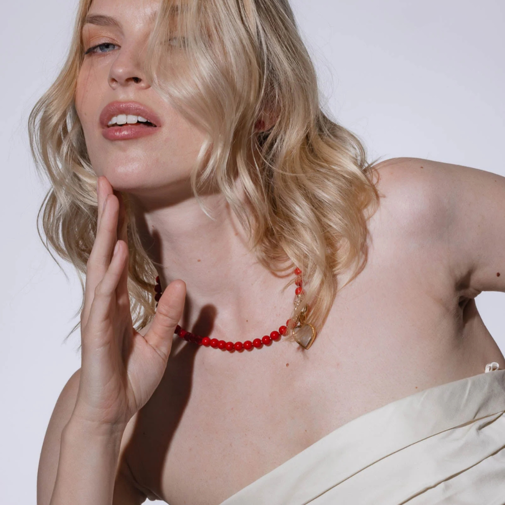 COLAR MAJORICA EM PRATA 925% COM PERÓLAS 8 MM