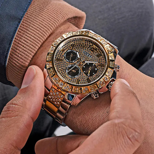 RELOGIO GUESS BICOLOR GG MAJESTIC