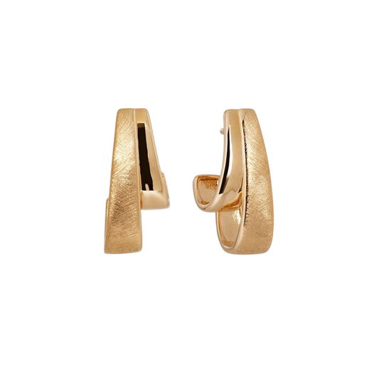 BRINCOS VIDAL & VIDAL EM BRONZE COM BANHO DE OURO 18K