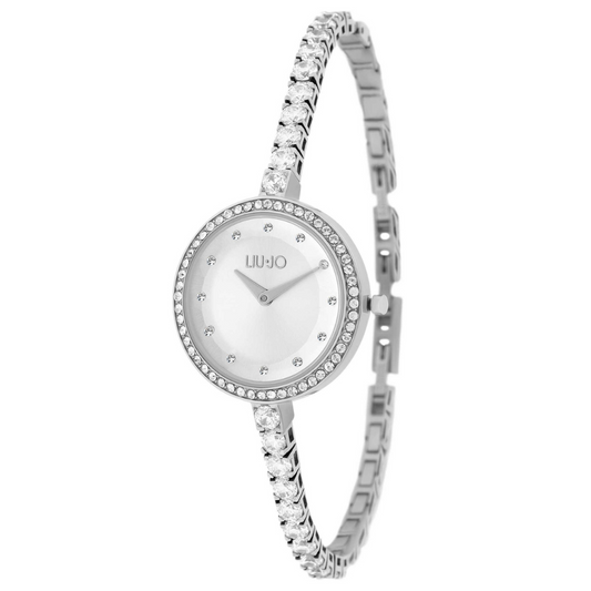 RELOGIO LIU JO TLJ1869 PRATEADO COM CRISTAIS