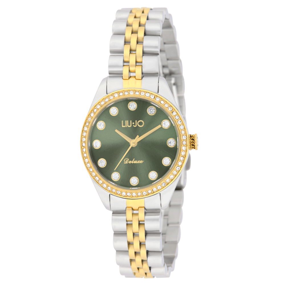 RELOGIO LIU JO TLJ2426 BICOLOR COM FUNDO VERDE