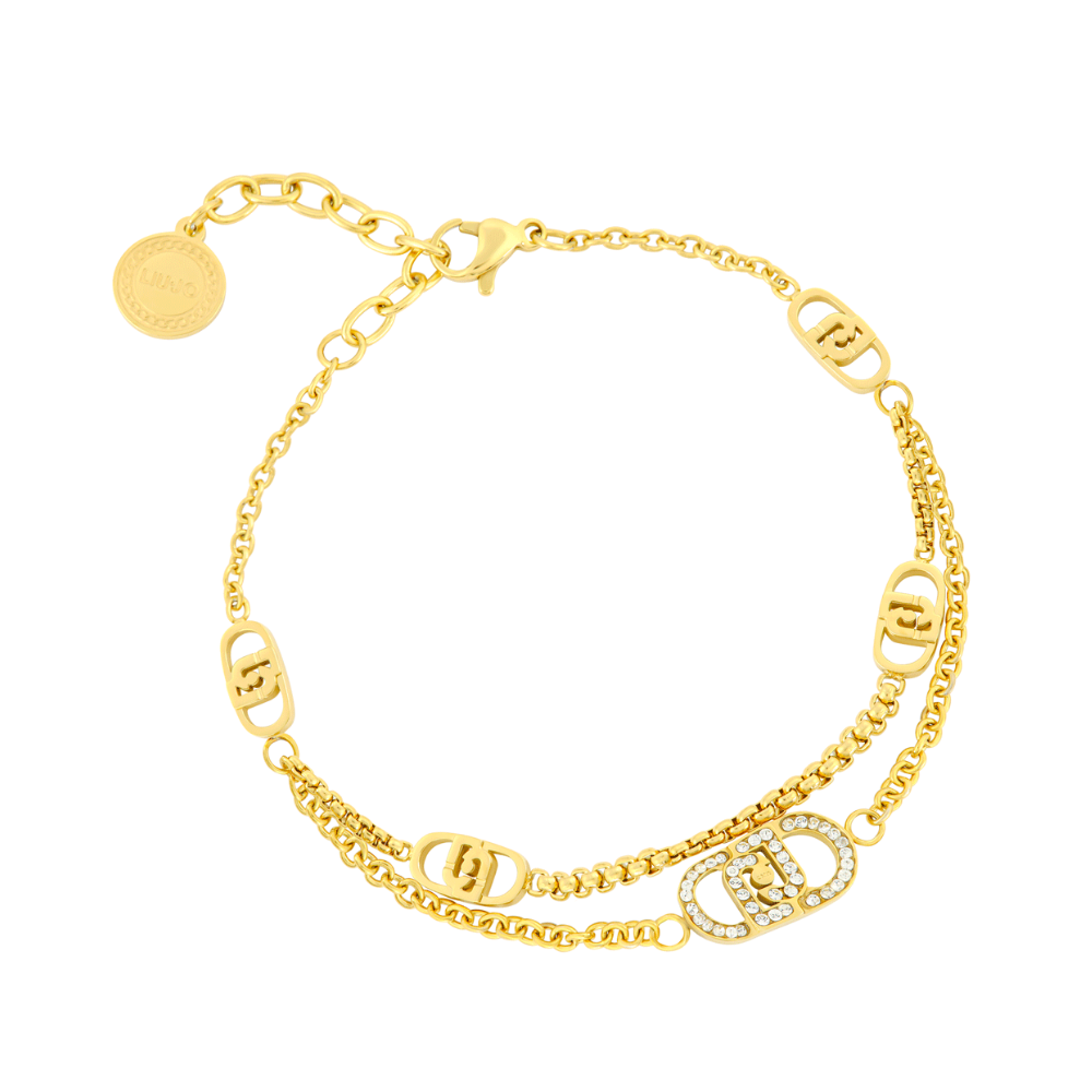PULSEIRA LIU JO EM AÇO COM CRISTAIS LJ2908