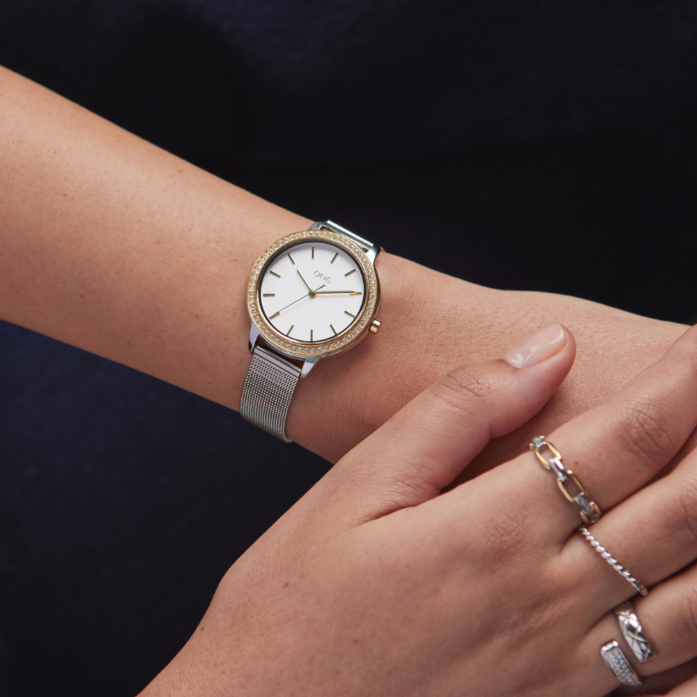 RELÓGIO ONE SENHORA TWIN SPARK BICOLOR MESH