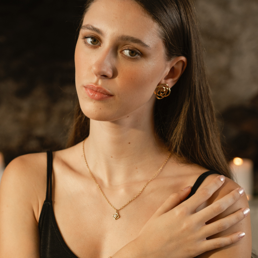 COLAR ONR ROSE PETITE PEARL GOLD