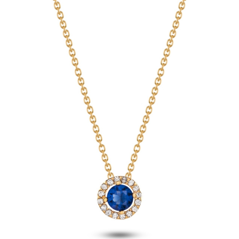 COLAR EM OURO COM ZIRCONIAS